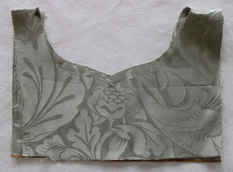 Cut Floral Pattern Bodice Fabric Piece