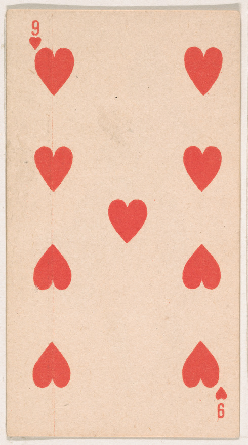 Nine of Hearts Playing Card — Games