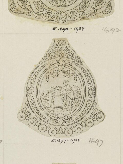 Vintage Ornamental Design Sketch