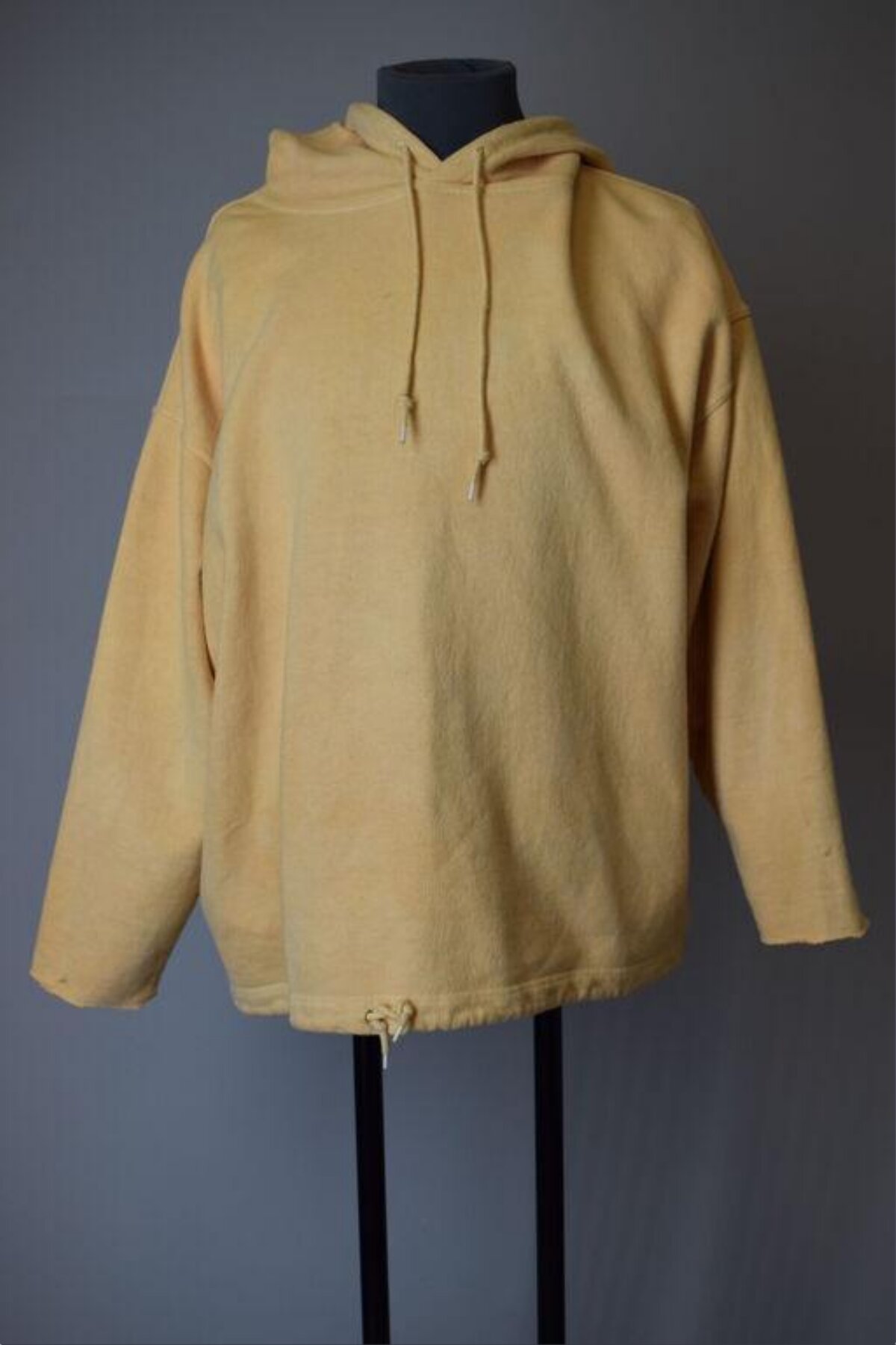 Pale Yellow Hoodie on Mannequin
