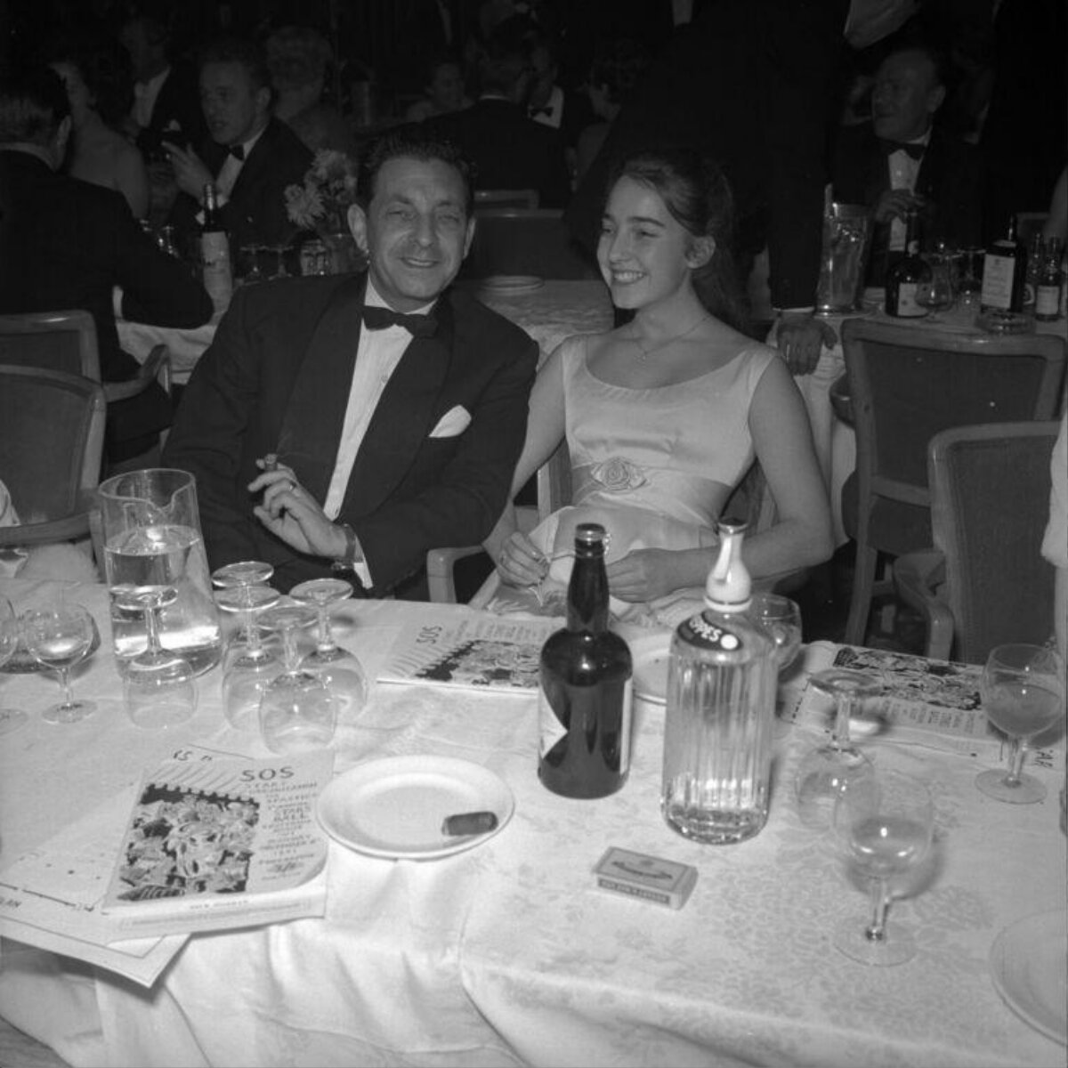 Man and Woman at Formal Dinner Event