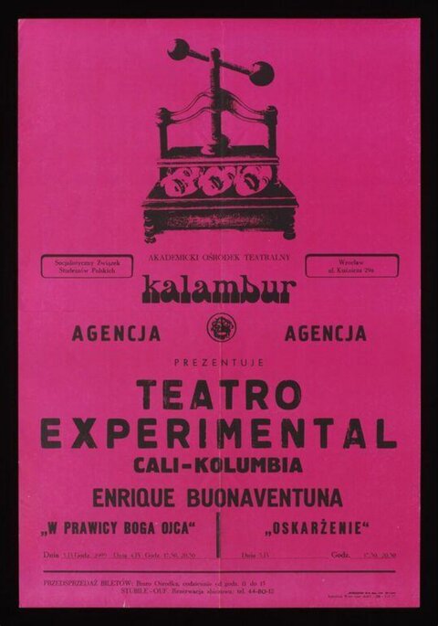 Experimental Theater Performance Poster