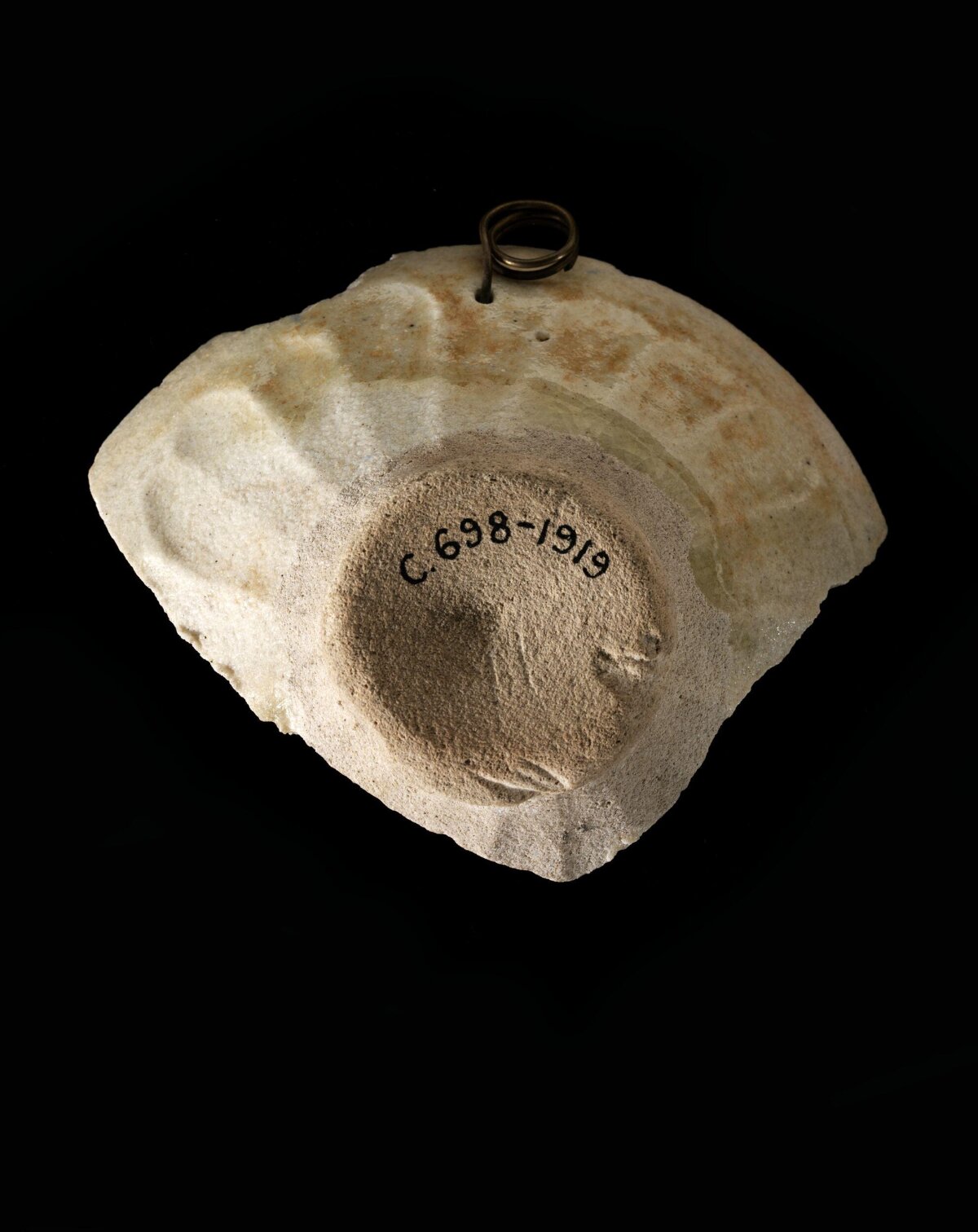 Reverse of Ceramic Artifact Fragment