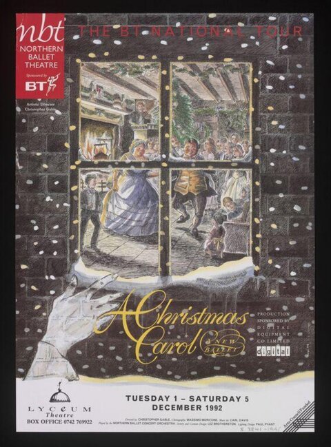 1992 A Christmas Carol Ballet Poster