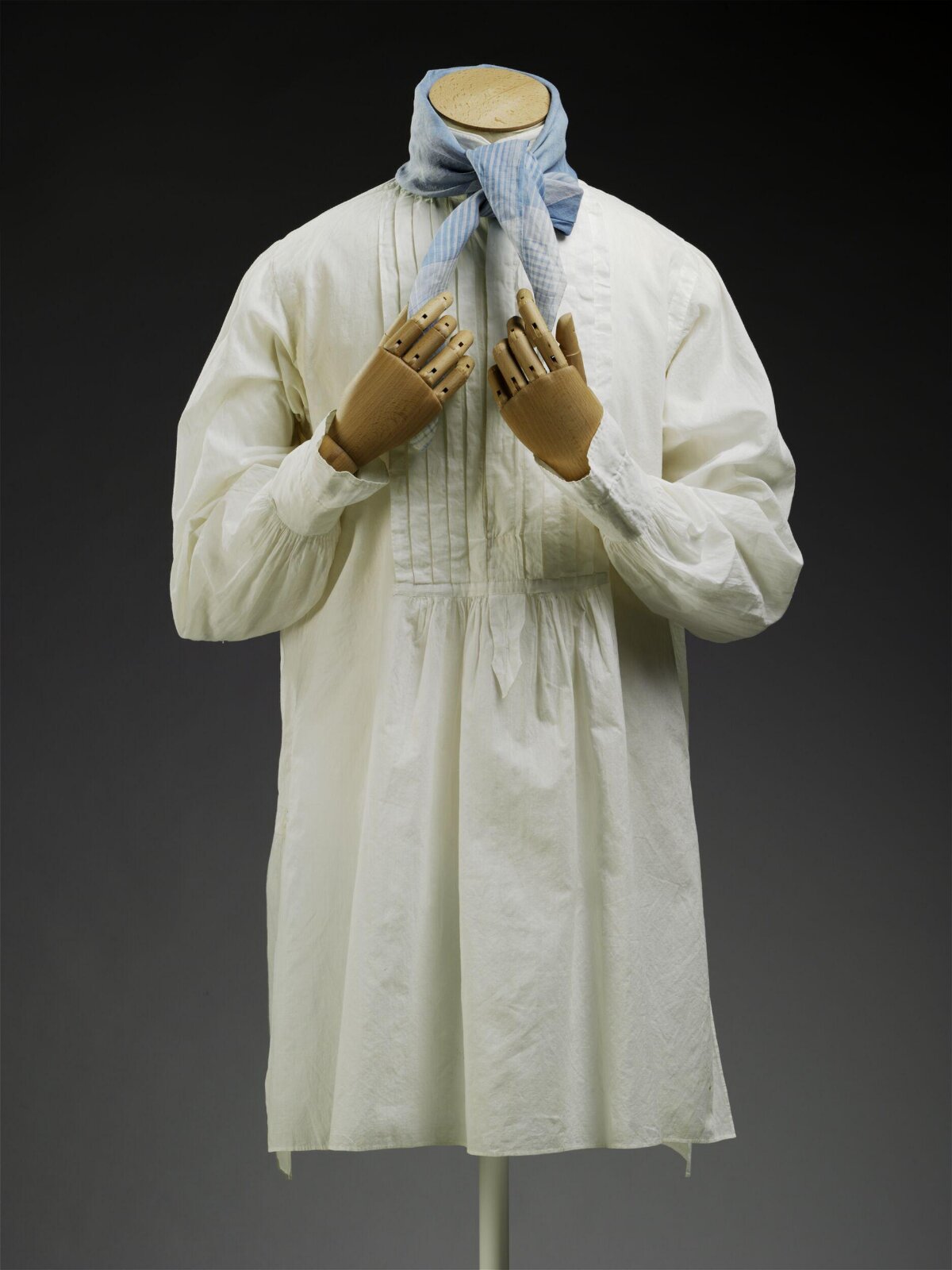 Vintage White Shirt on Wooden Mannequin