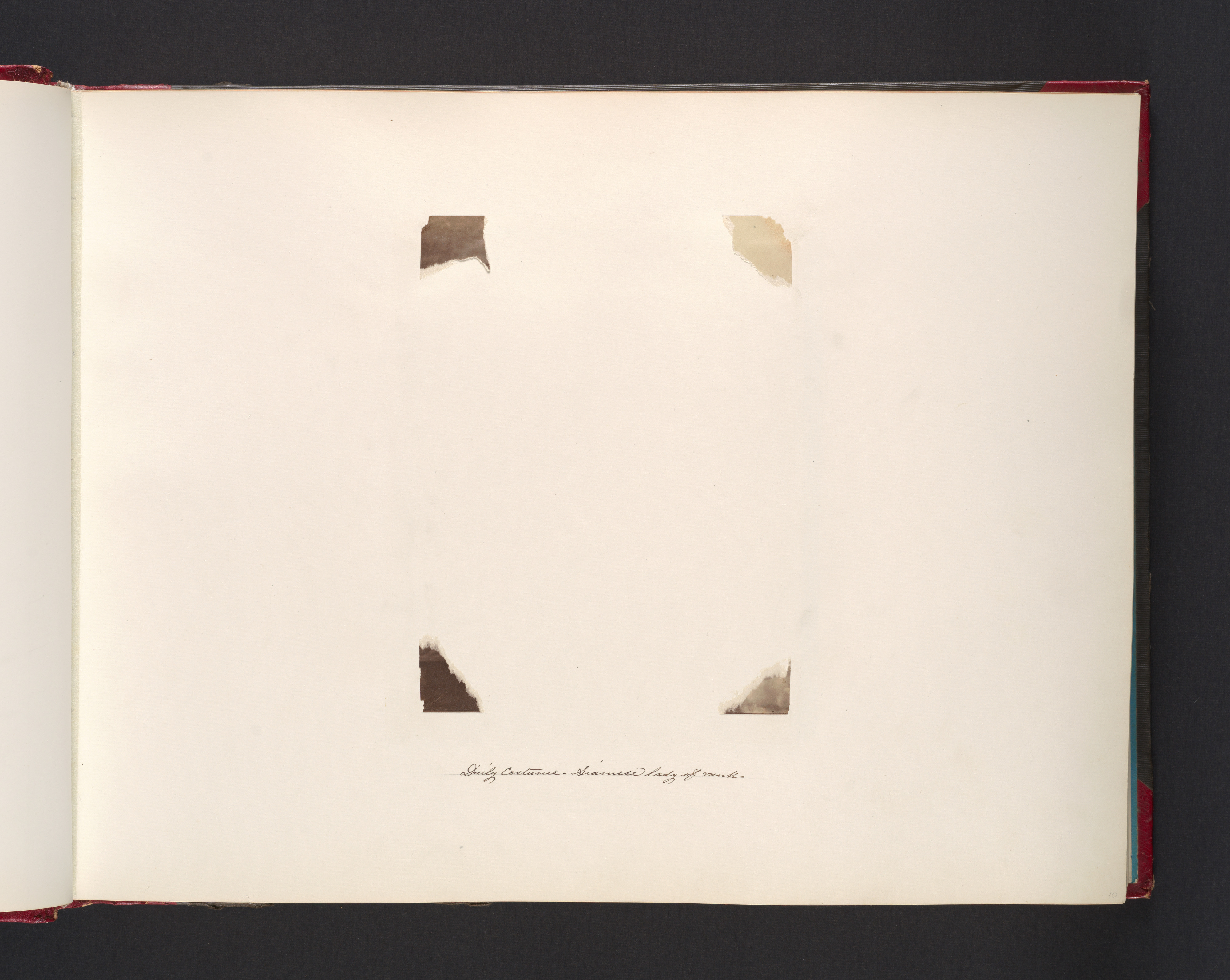 Vintage Album Page With Removed Photos