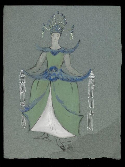 Stage Performer Costume Design Sketch