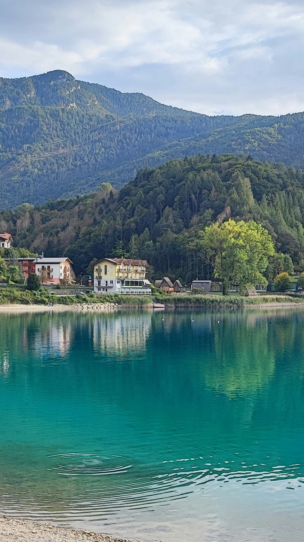 Mountain Lakeside Village View