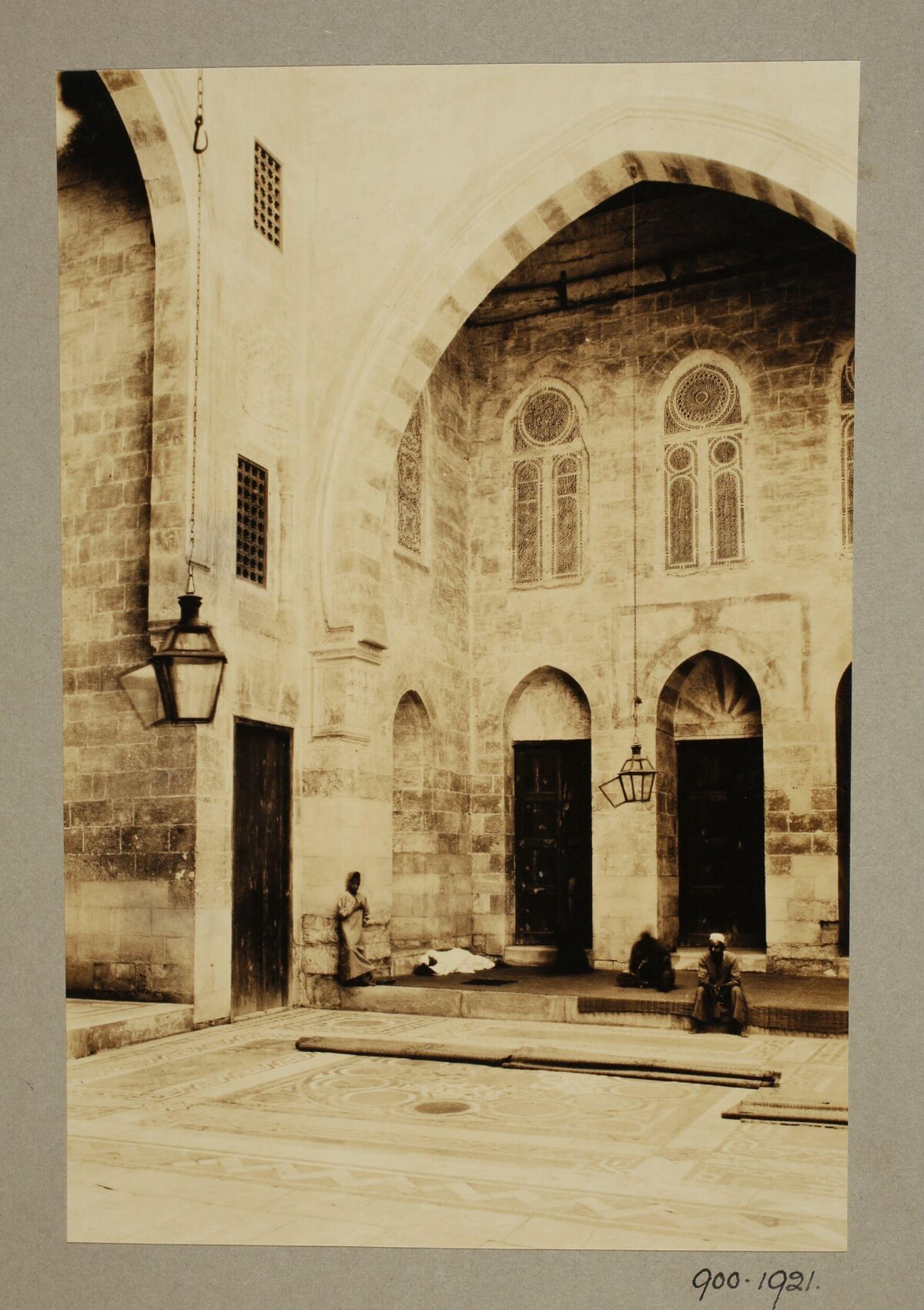 Vintage Mosque Courtyard View