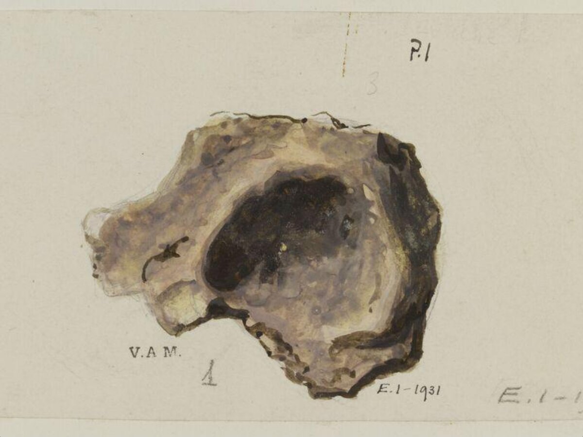 Watercolor Illustration of Rock Specimen