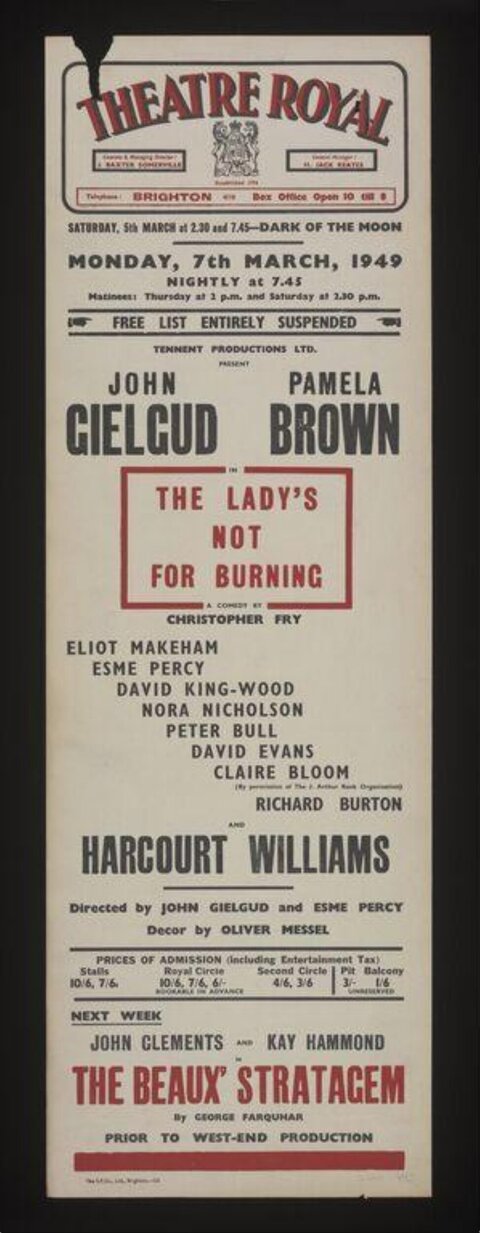 1949 Theatre Royal Play Poster