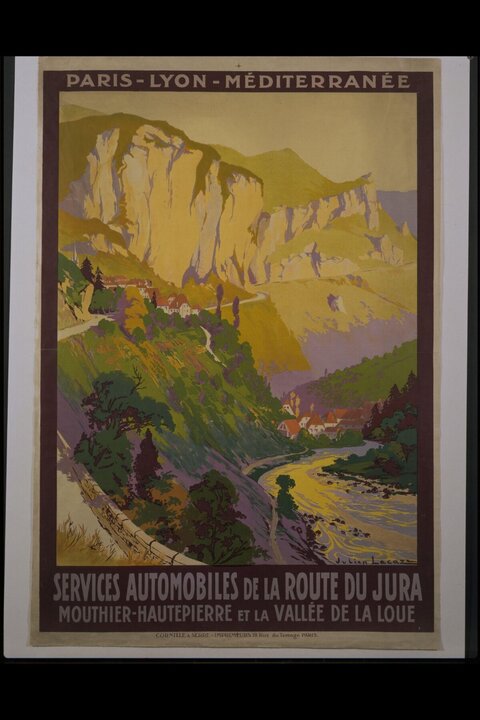Vintage Jura Route Travel Poster