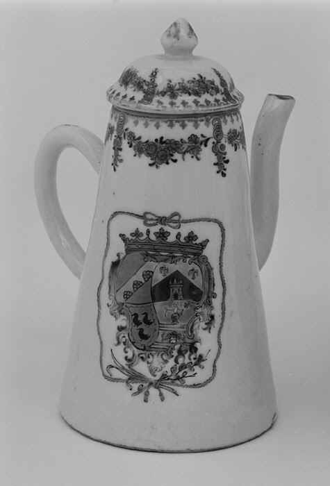 Armorial Porcelain Coffee Pot