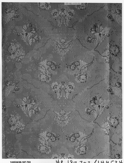 Vintage Floral Woven Textile Pattern
