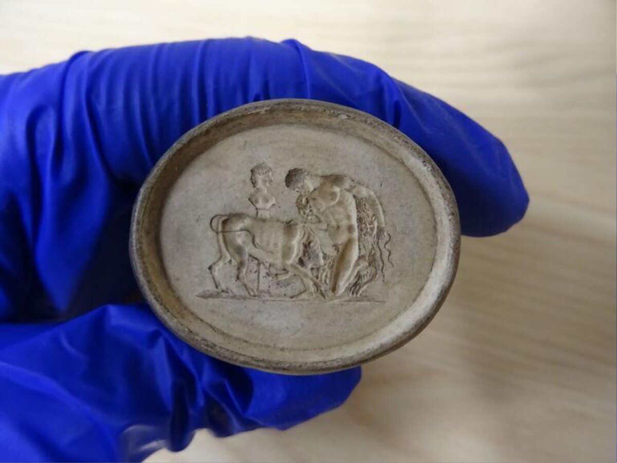 Hand Held Classical Relief Medallion