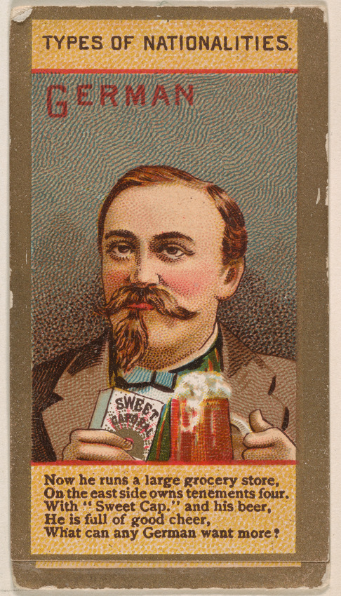 Vintage German Nationality Trade Card