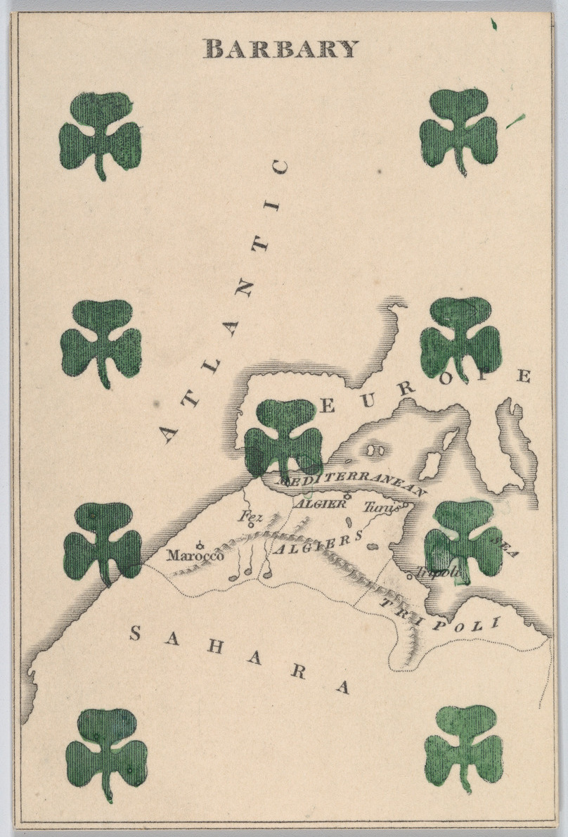 Vintage Map of Barbary Region — Maps