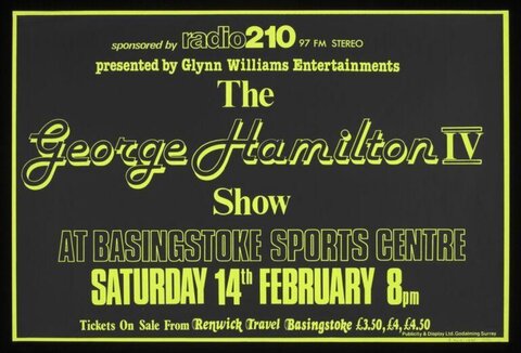 George Hamilton IV Show Concert Poster