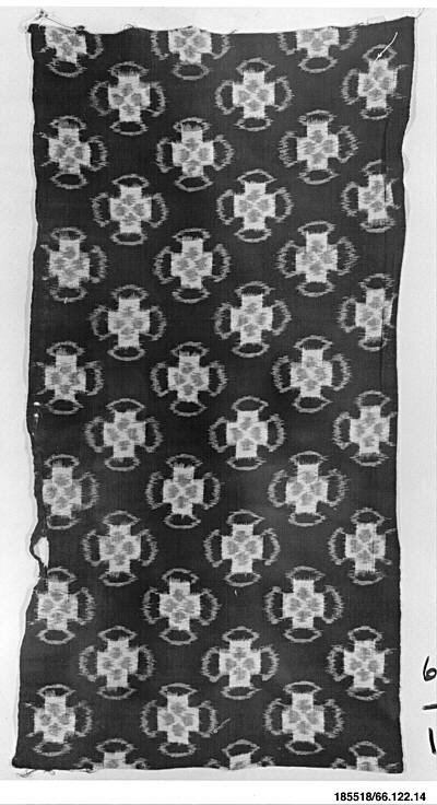 Cross Pattern Antique Textile Fragment
