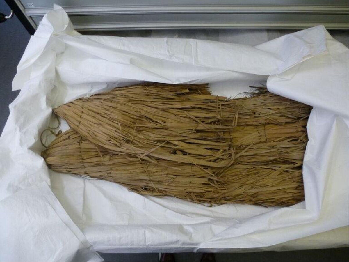 Ancient Woven Straw Burial Bundle