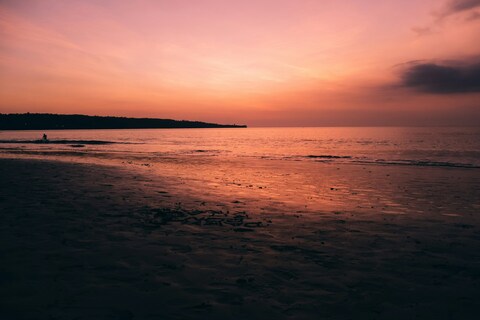 Seaside Beach Sunset View