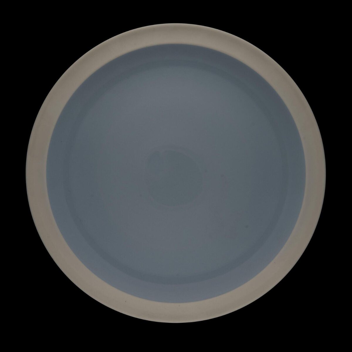 Plain Two-tone Round Ceramic Plate
