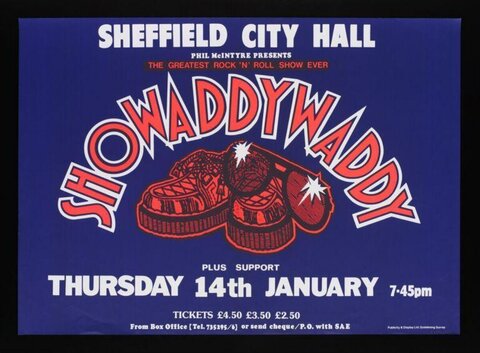 Showaddywaddy Sheffield Concert Poster