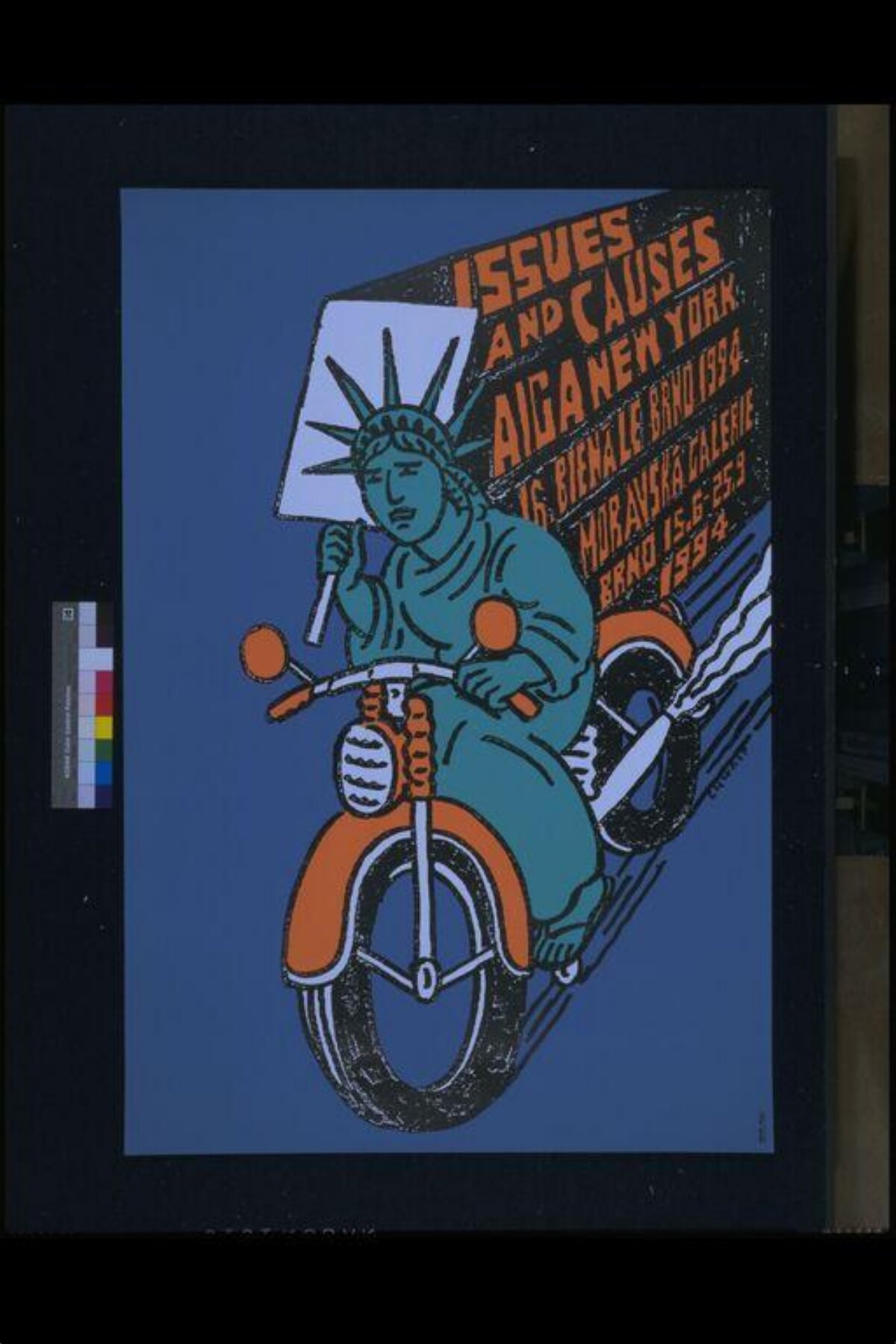 Statue of Liberty Motorcycle Exhibition Poster