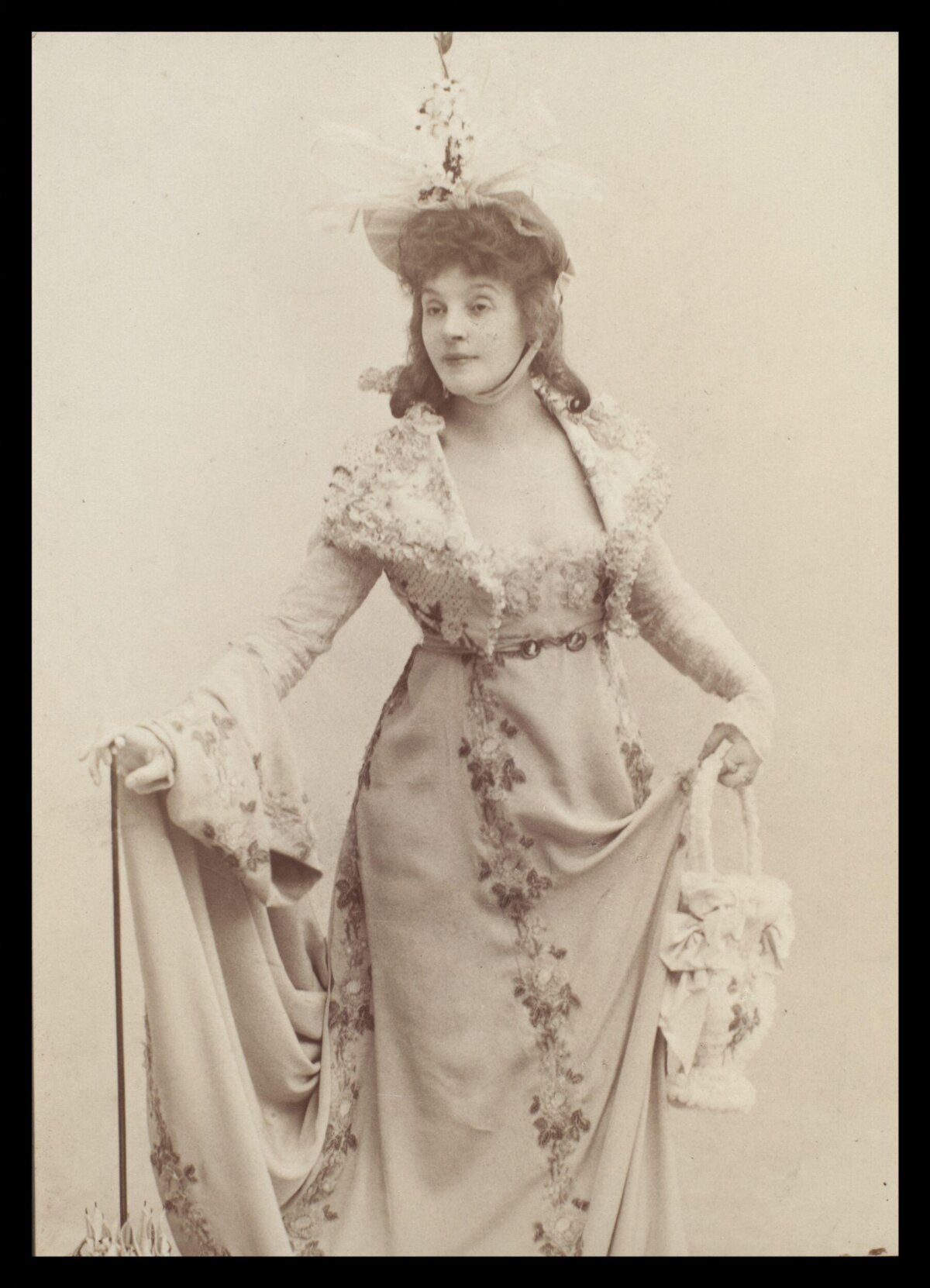 Vintage Portrait of 19th Century Actress
