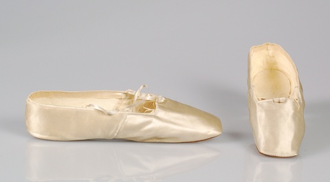 Pair of Ivory Satin Slippers