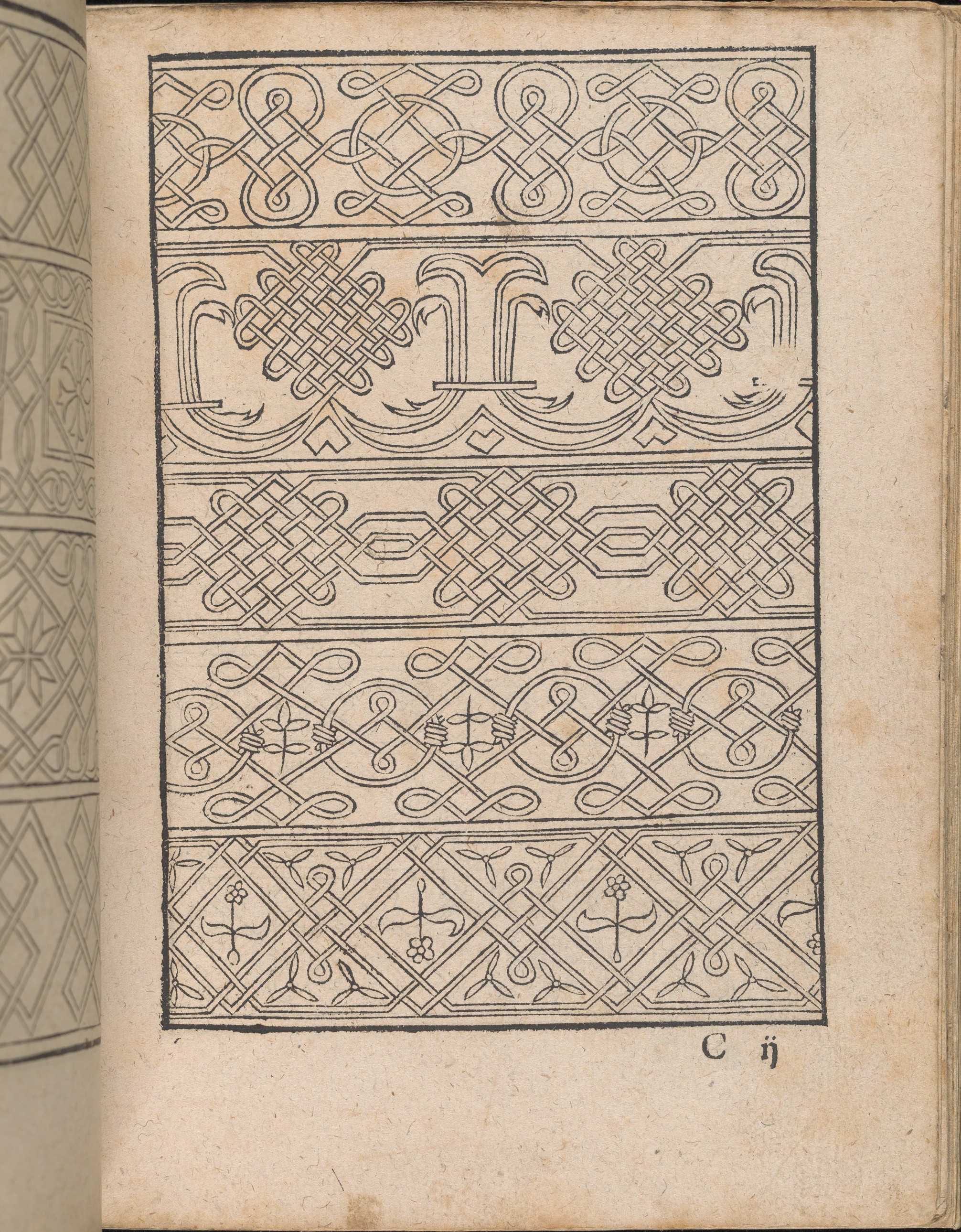 Antique Ornamental Knot Pattern Page