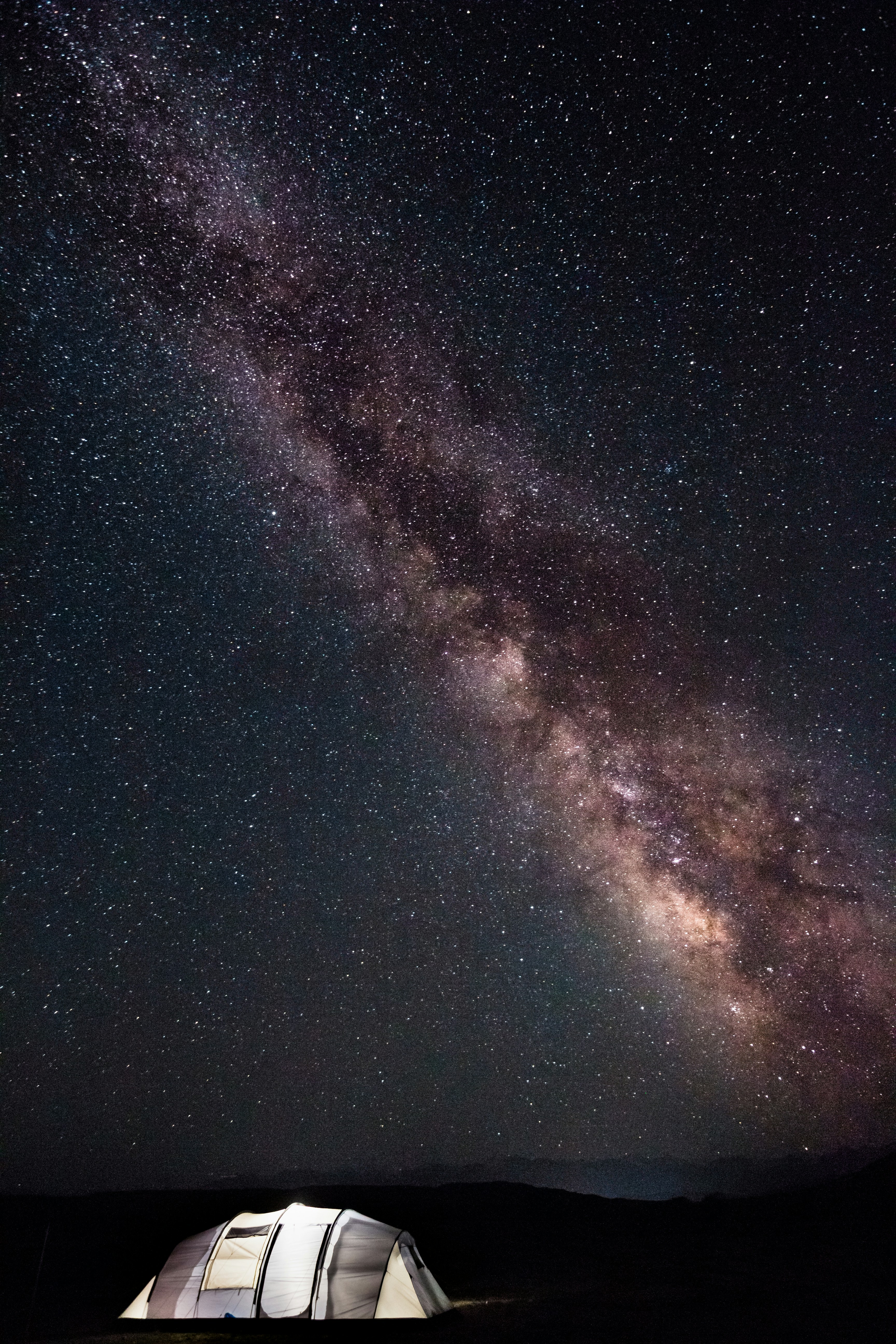 Camping Under the Starry Milky Way