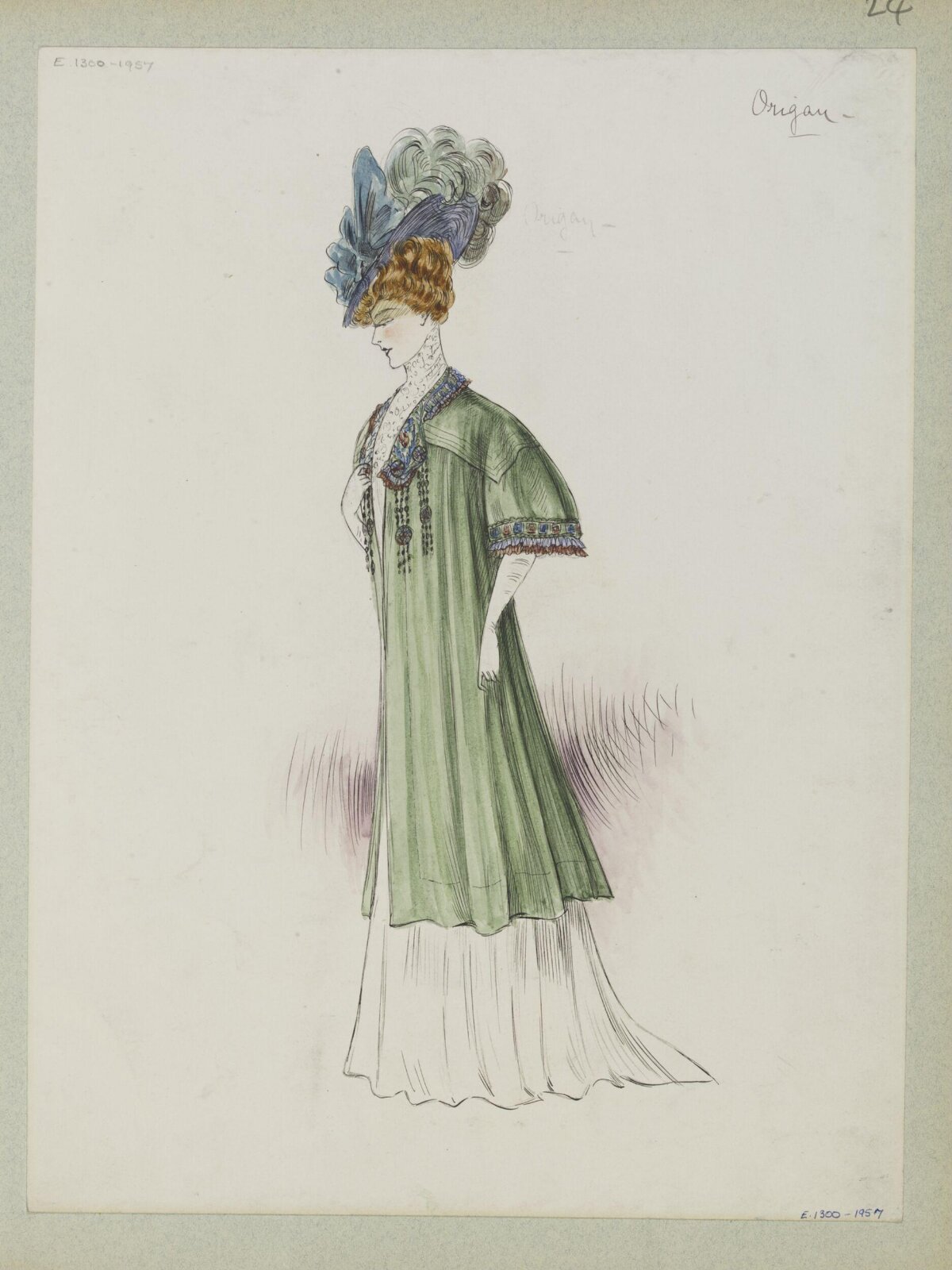 Edwardian Women's Fashion Sketch