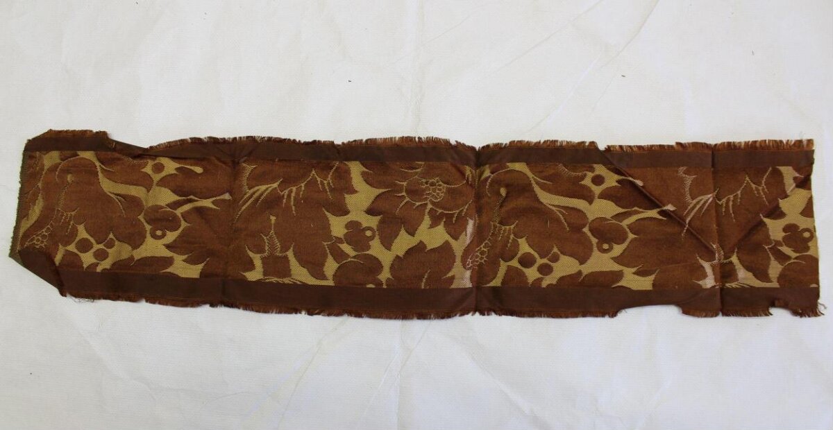 Brown Floral Pattern Scarf