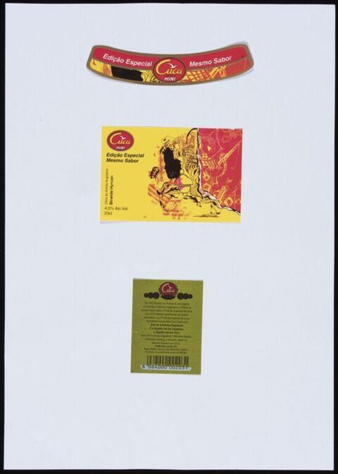 Three Cuca Mini Beer Labels