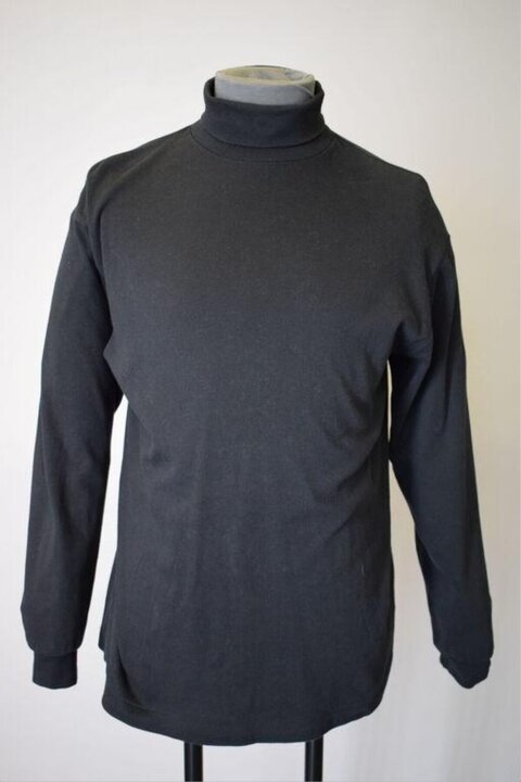 Dark Gray Long Sleeve Turtleneck Shirt