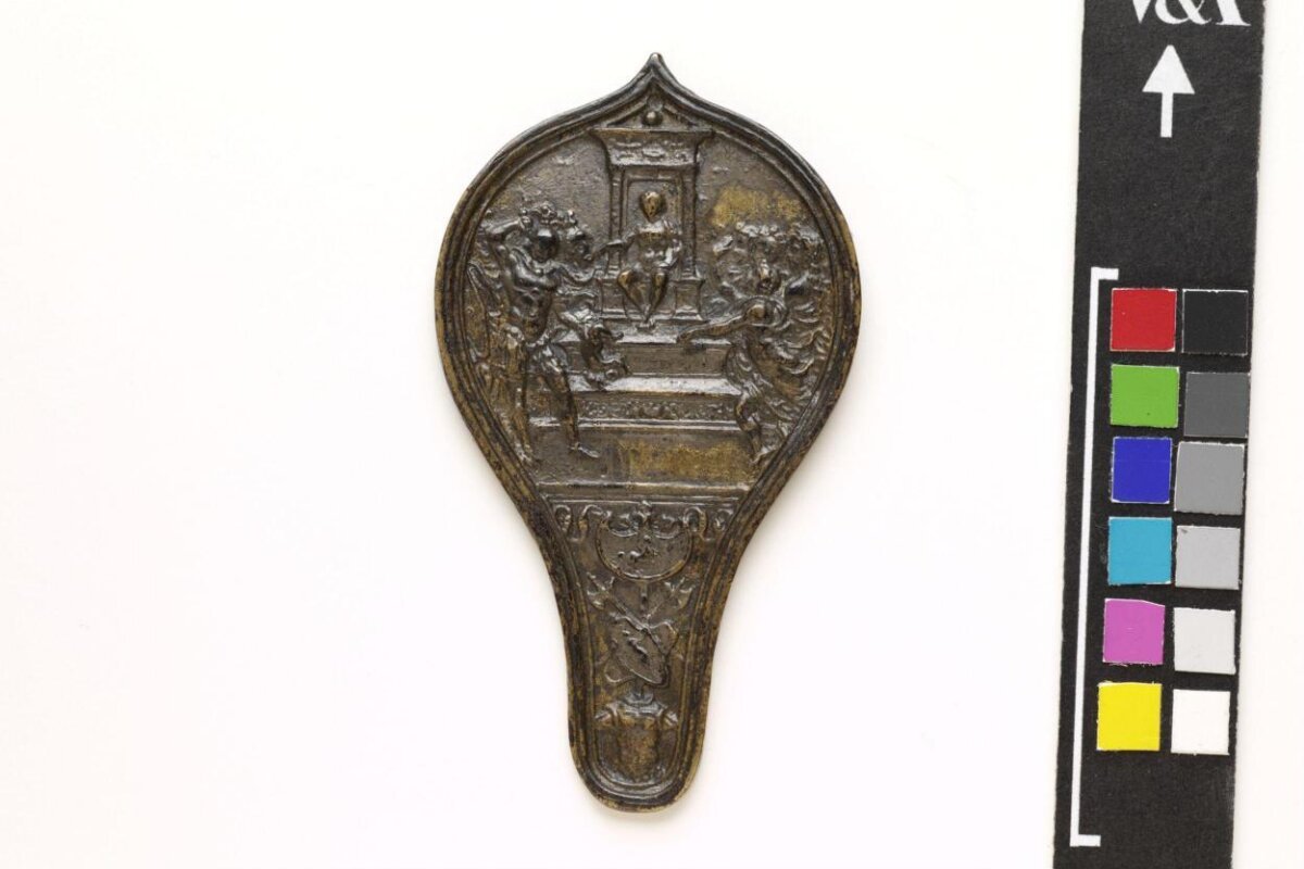 Carved Bronze Decorative Plaque