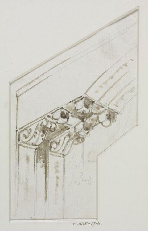 Architectural Cornice Study Sketch