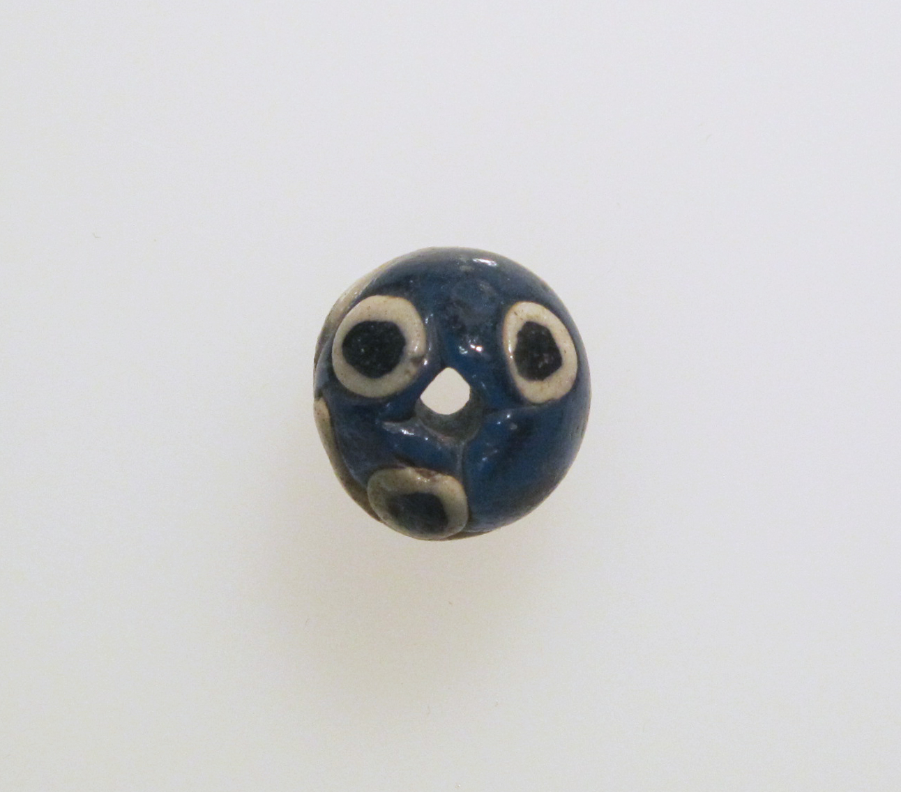 Ancient Blue Glass Eye Bead