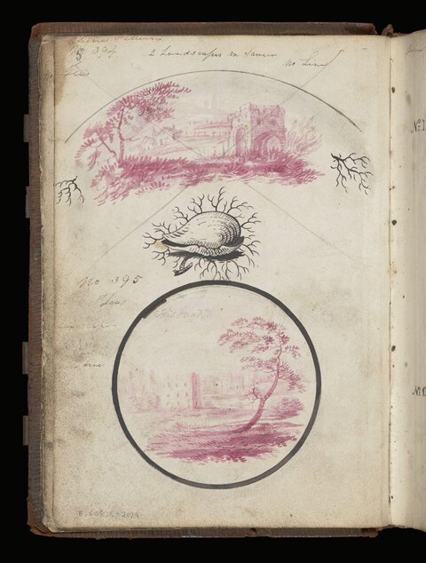 Antique Sketchbook Watercolor Design Page