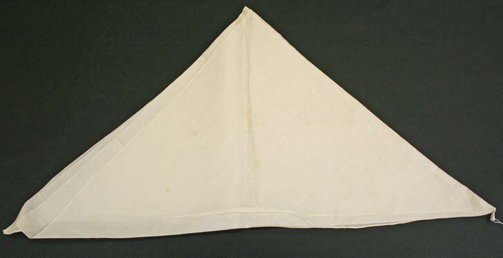 Plain White Triangular Cloth Pennant