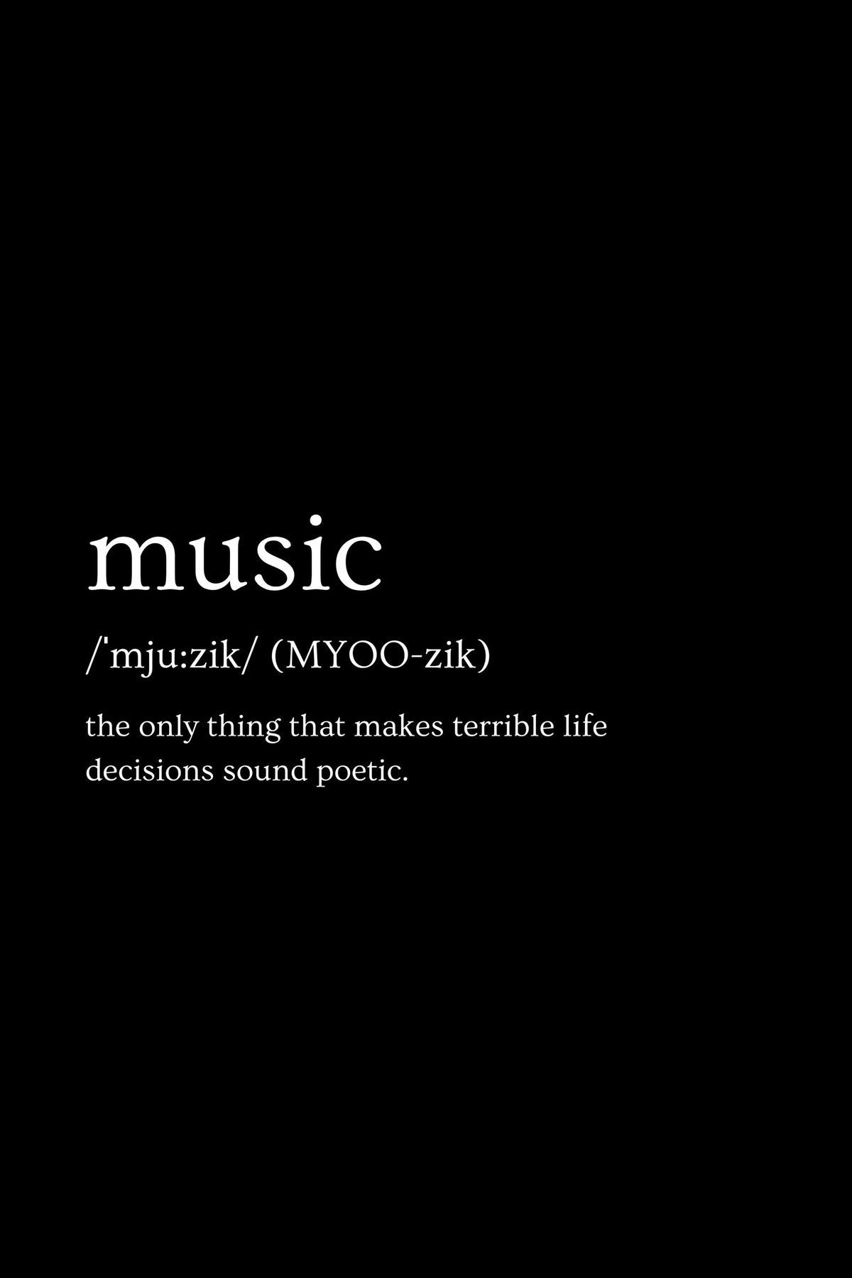 Humorous Definition of Music