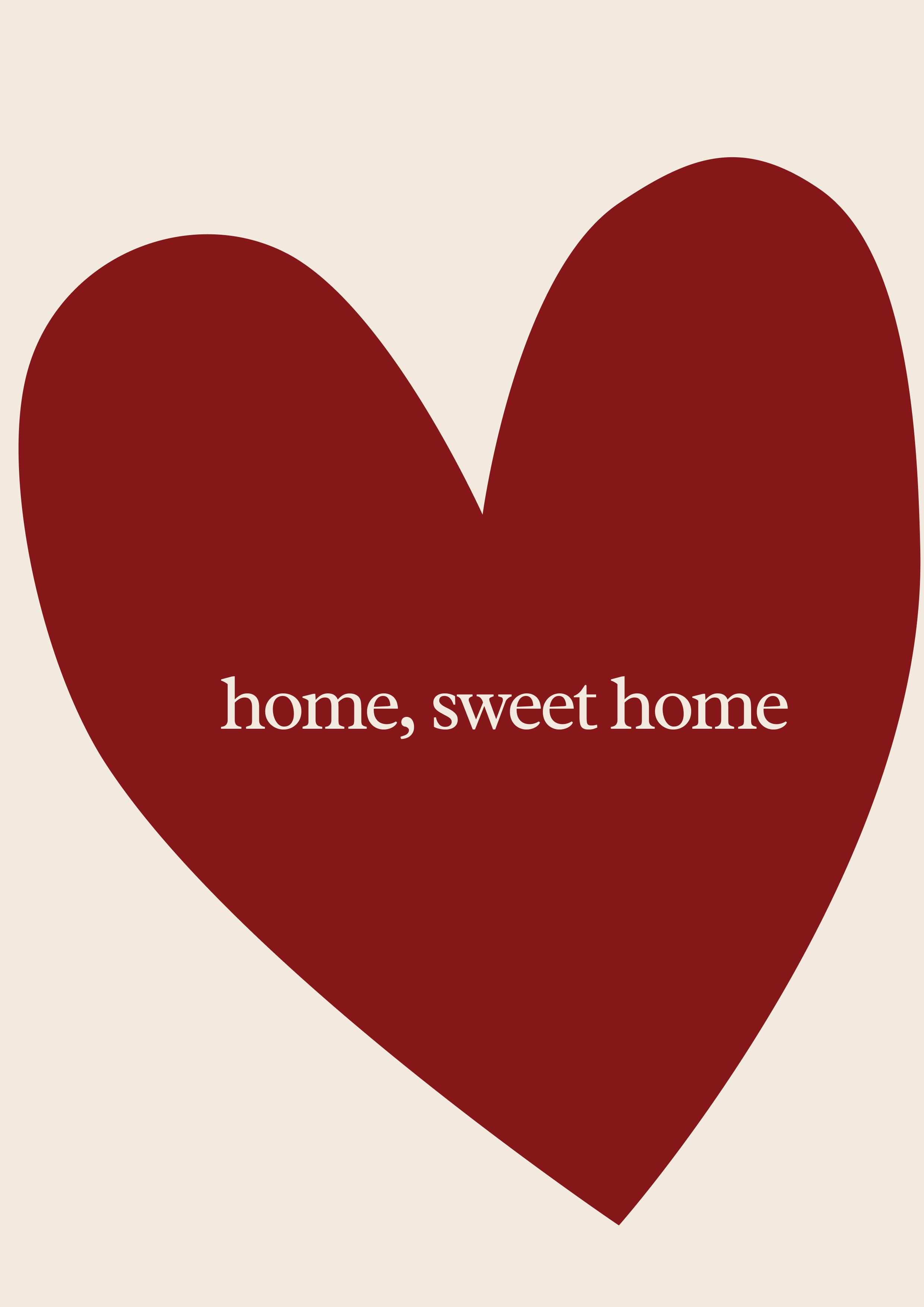Home Sweet Home Heart Art