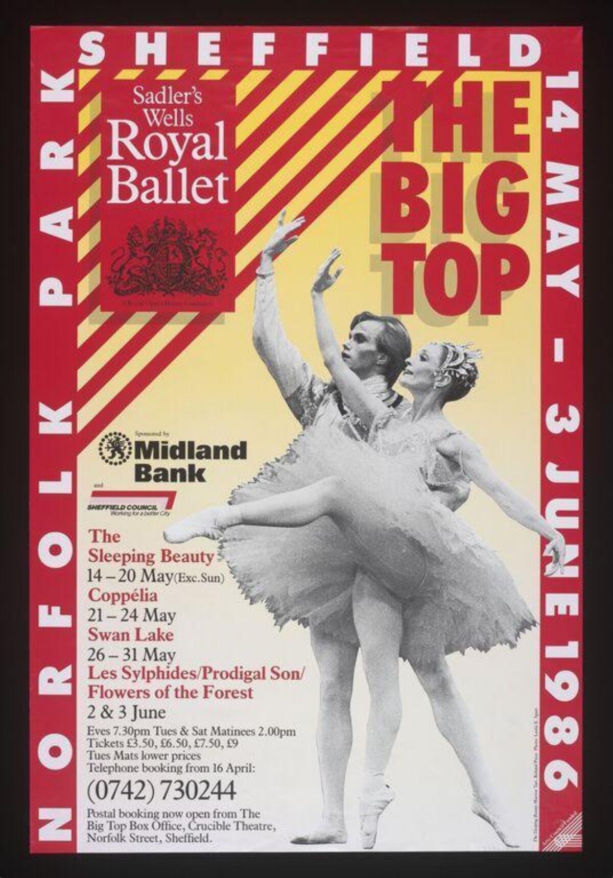 1986 Sheffield Royal Ballet Poster