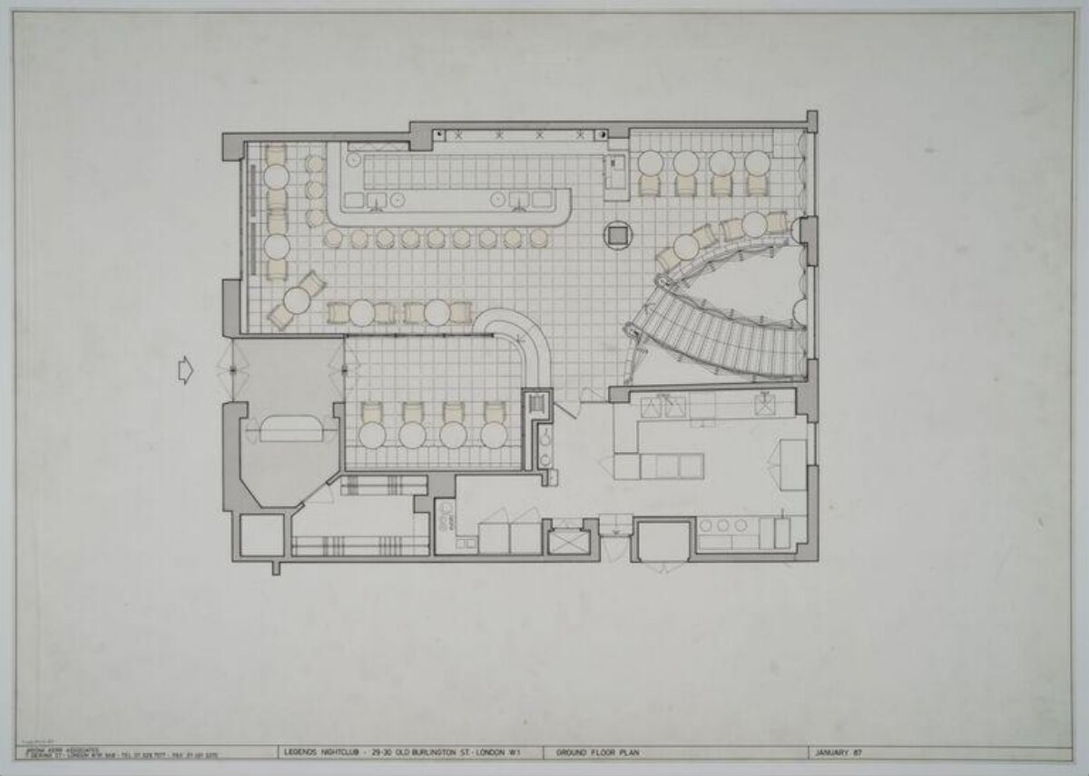 Legends Nightclub Ground Floor Plan
