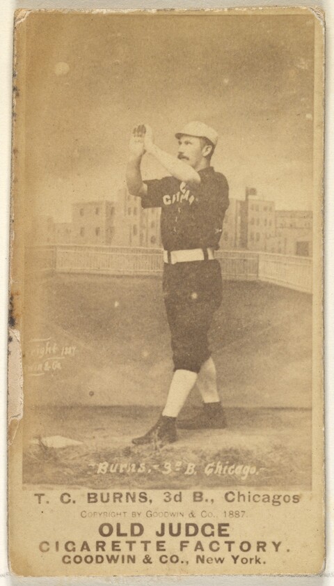 1887 Old Judge Baseball Cigarette Card