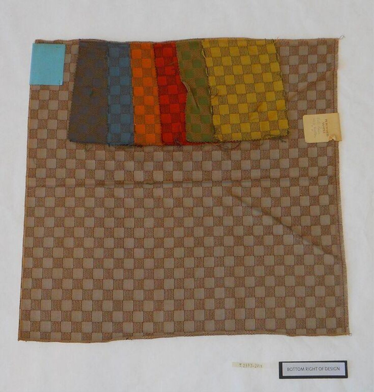 Checkered Textile Fabric Sample