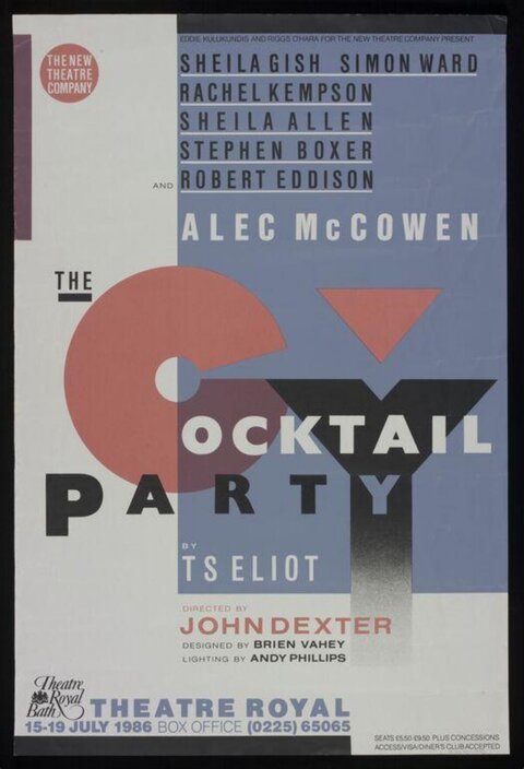 The Cocktail Party 1986 Theatre Poster