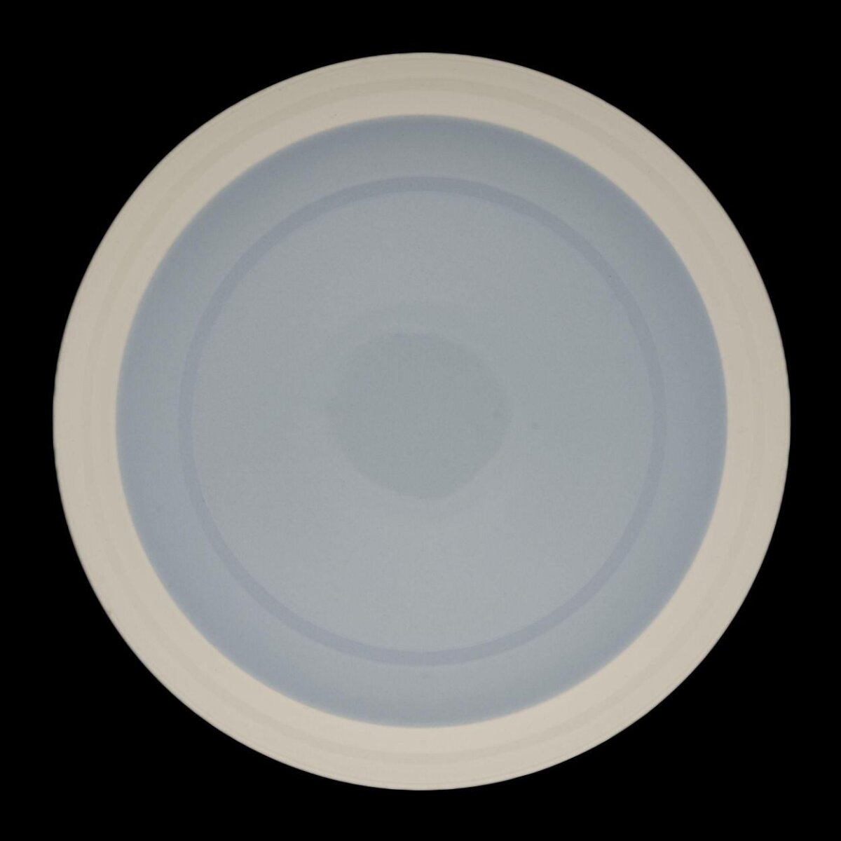Round Blue Gradient Ceramic Plate