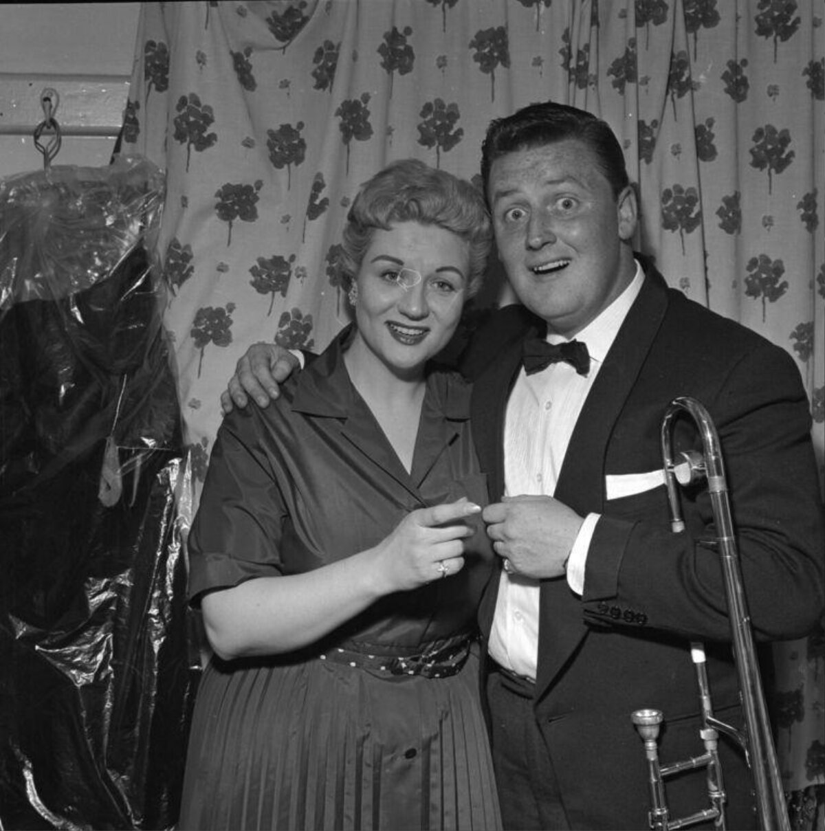 Backstage Musician Couple Portrait